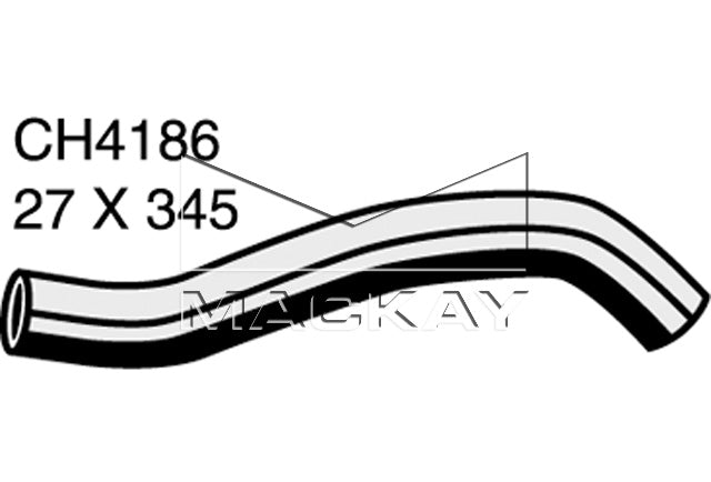Mackay Top Radiator Hose CH4186