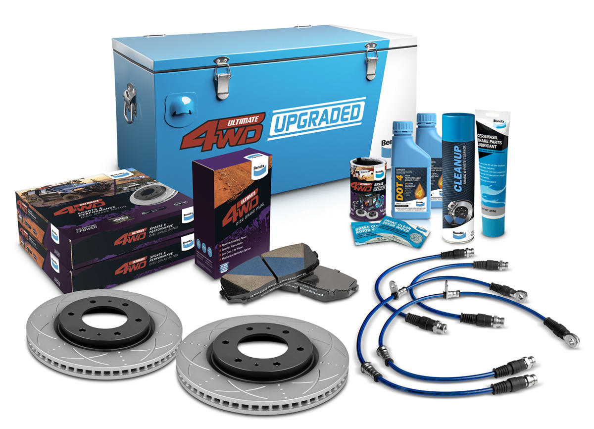 Bendix Ultimate 4x4 Brake Upgrade Kit (Suits 2" Lift) U4WD-BUK88+2