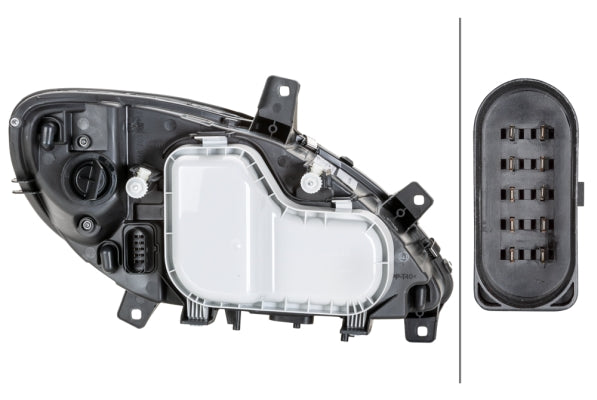 HELLA Headlight Passenger Side 1LG 246 041-031