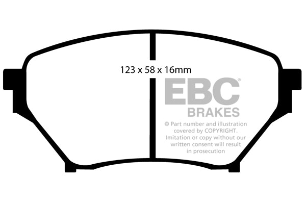 EBC Mazda Mx5 01- Front Pads DP21452