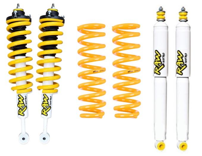 RAW 4x4 2 Inch 50mm RAW Nitro ReadyStrut 4x4 Lift Kit to suit Toyota Prado 90 Series 1995-2002