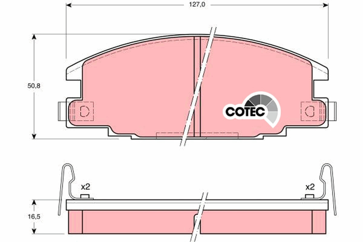 TRW Brake Pad Set GDB870