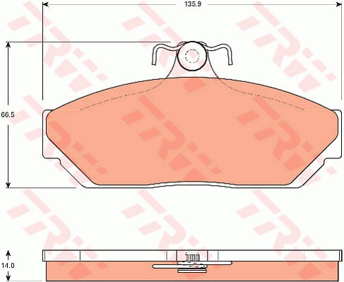 TRW Brake Pad Set GDB7503DT