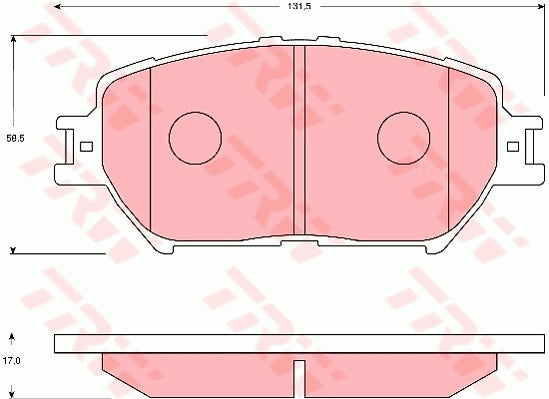 TRW Brake Pad Set GDB7224DT