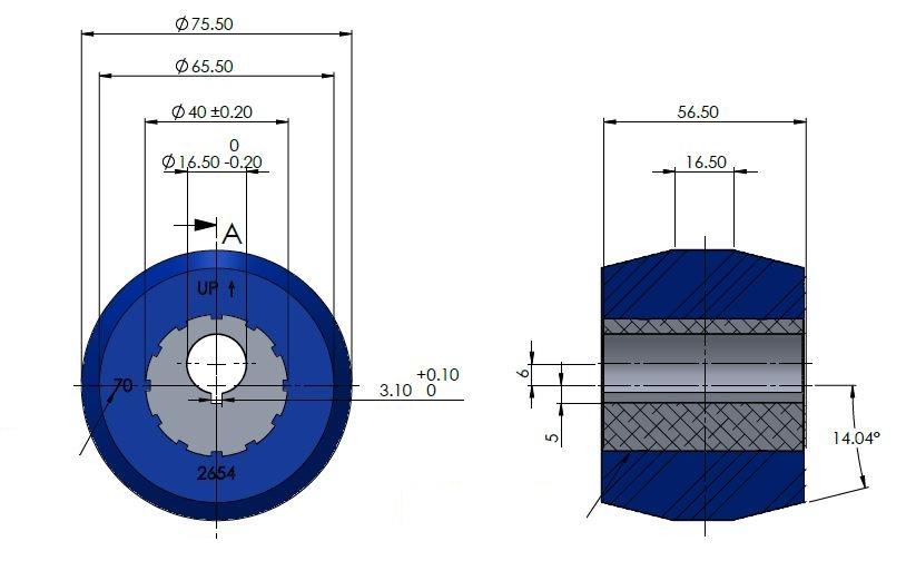 SuperPro Rear Differential Centre Rear Support Bush Kit Fits Ford SPF2654K