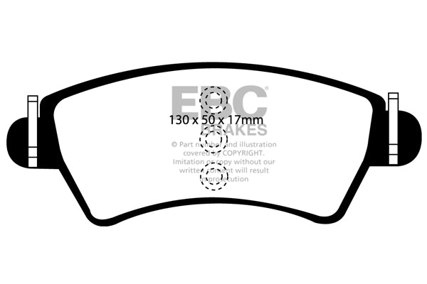 EBC Peugeot 206/306 Front Pads DP21234