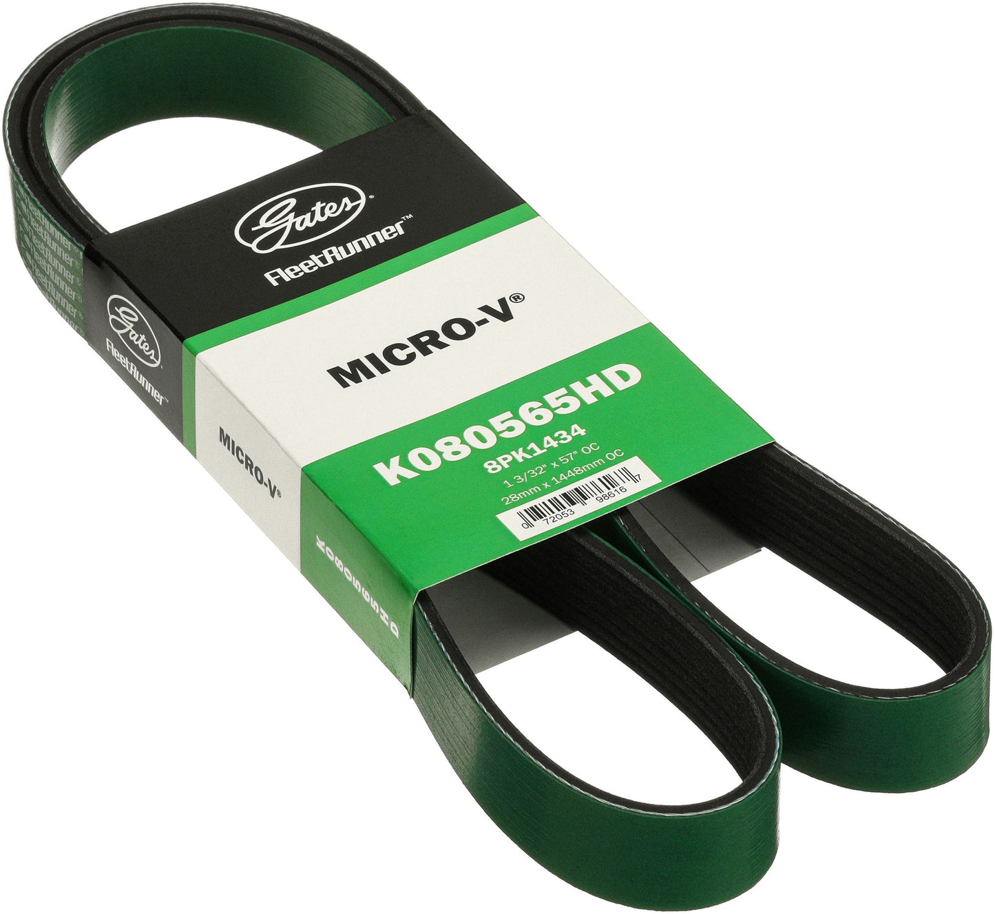 Gates Heavy Duty Micro-V Belt 8PK1434HD