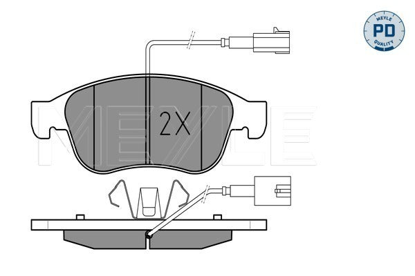 MEYLE Brake Pad Set 025 245 3819/PD