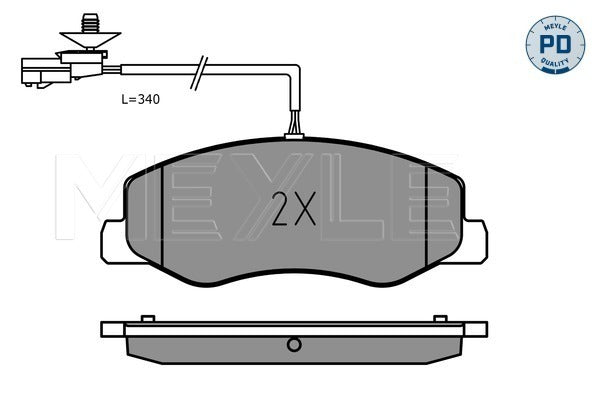 MEYLE Brake Pad Set 025 251 7218/PD