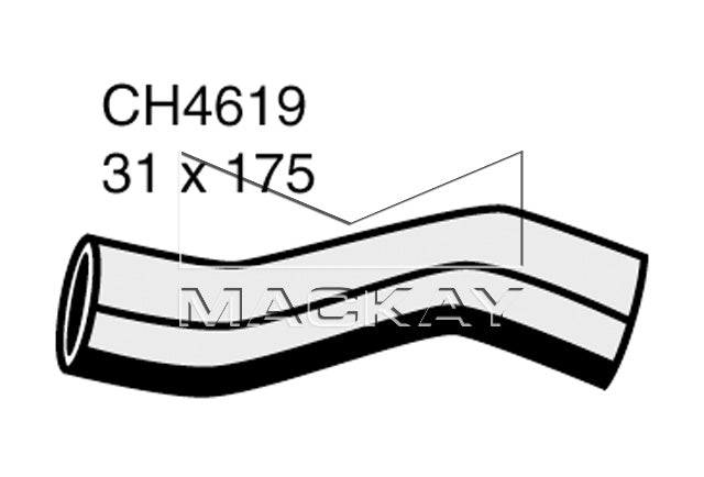 Mackay Top Radiator Hose CH4619
