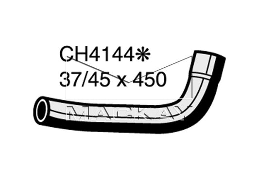 Mackay Bottom Radiator Hose CH4144