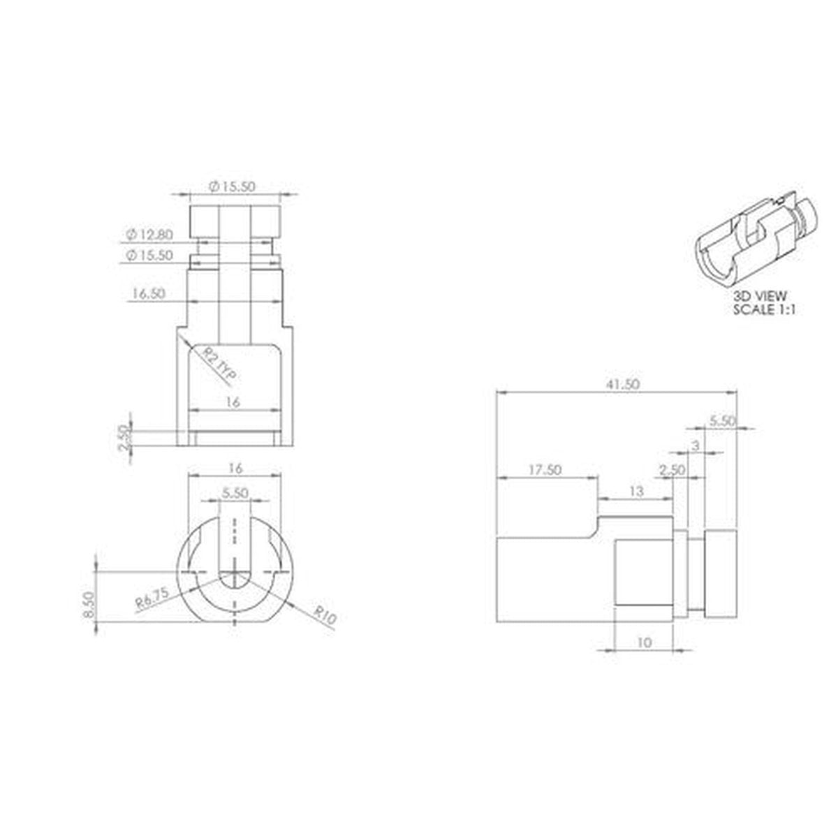 SuperPro Rear Brake Line Spacer Kit Fits Mitsubishi SPF4954K