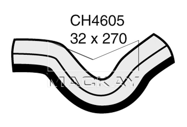 Mackay Top Radiator Hose CH4605