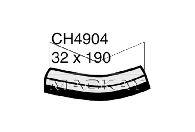 Mackay Top Radiator Hose CH4904