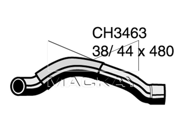Mackay Bottom Radiator Hose CH3463