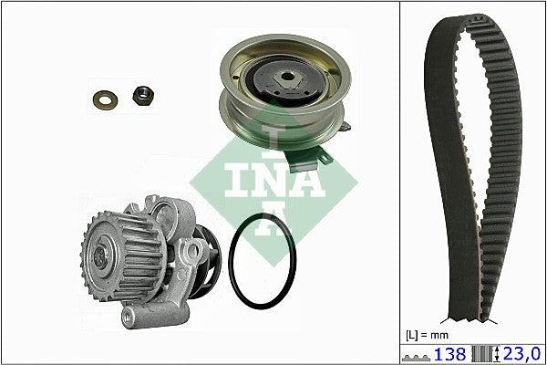 INA Water Pump & Timing Belt Kit 530 0171 30