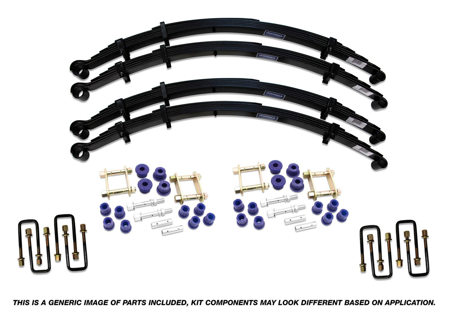 Formula 4x4 Leaf Spring Kit - approx. 50mm lift at up to 55kg Front & 0-250kg Rear (LWB) to suit Nissan Patrol MK LWB 1983-1987