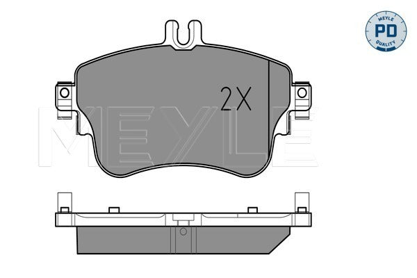 MEYLE Brake Pad Set 025 253 2619/PD