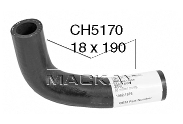 Mackay Bypass Heater Hose CH5170