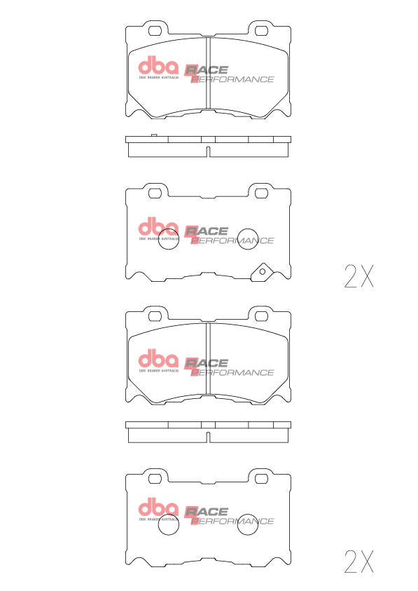 DBA Race Performance Brake Pad Set DB2400RP