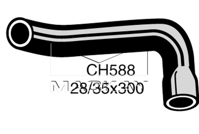 Mackay Bottom Radiator Hose CH588