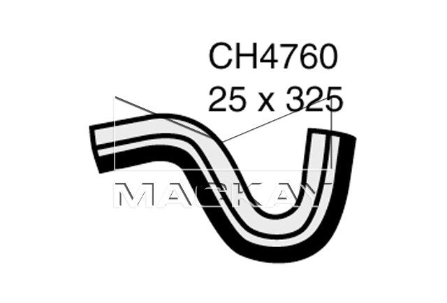 Mackay Top Radiator Hose CH4760