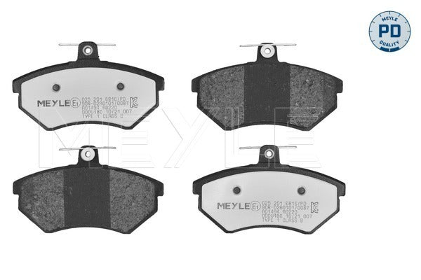 MEYLE Brake Pad Set 025 201 6816/PD