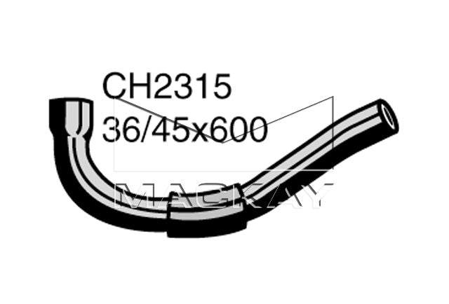 Mackay Bottom Radiator Hose CH2315
