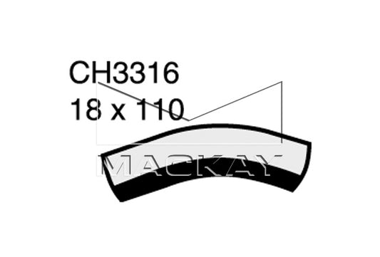 Mackay Bypass Heater Hose CH3316