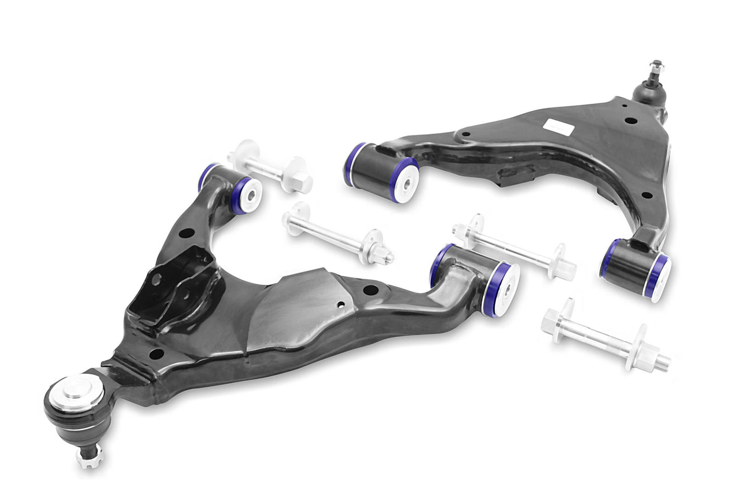 SuperPro Front Control Arm Lower Complete Assembly Kit Double Offset Fits Lexus Toyota TRC482