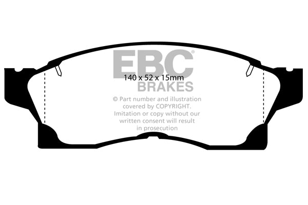 EBC Toyota Mr2 90-92 Front Pads DP2936