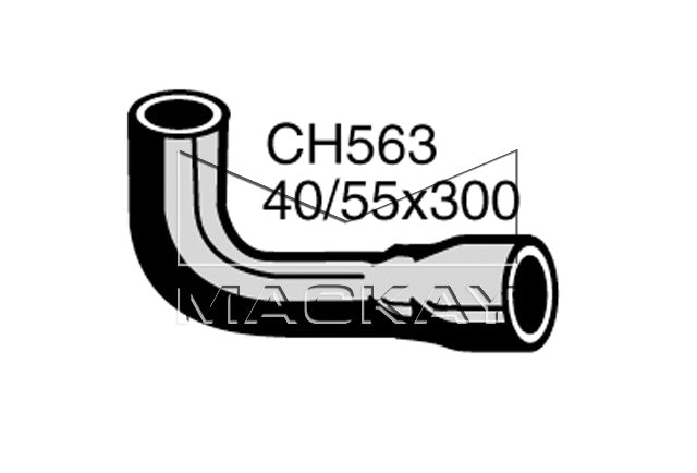Mackay Top Radiator Hose CH563