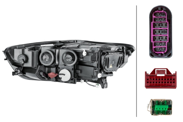 HELLA Headlight Drivers Side 1LL 011 150-381