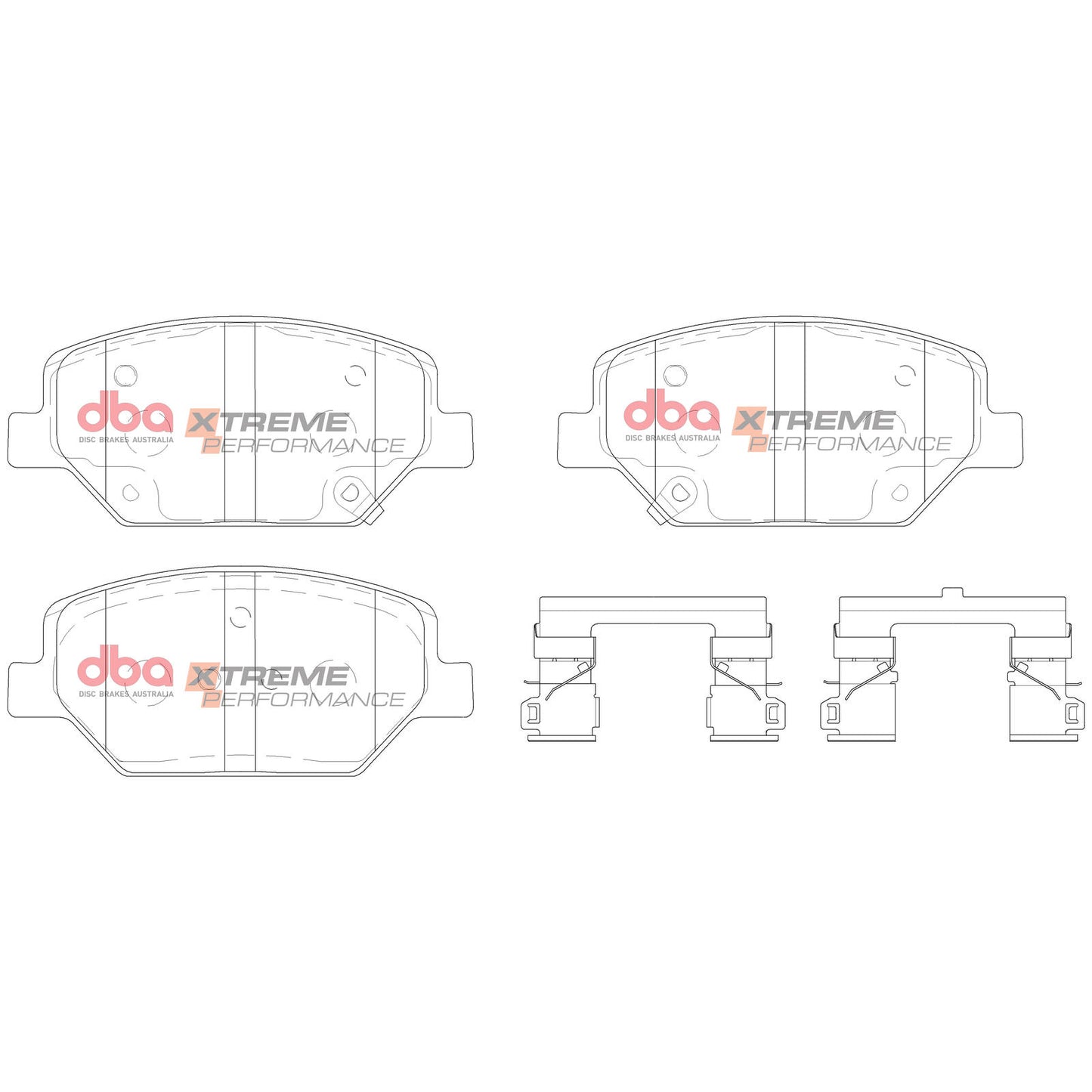 DBA Xtreme Performance Brake Pad Set DB15017XP