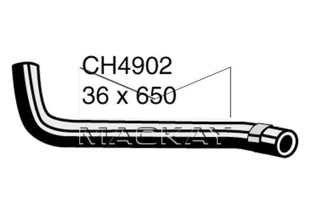 Mackay Bottom Radiator Hose CH4902
