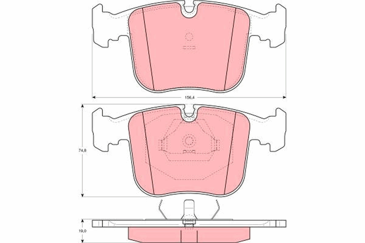 TRW Brake Pad Set GDB1118