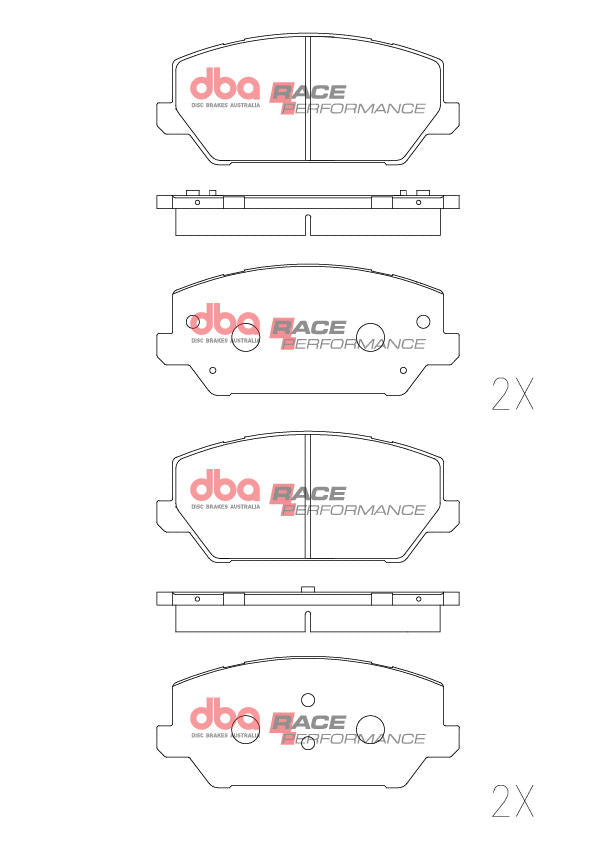 DBA Race Performance Brake Pad Set DB15012RP