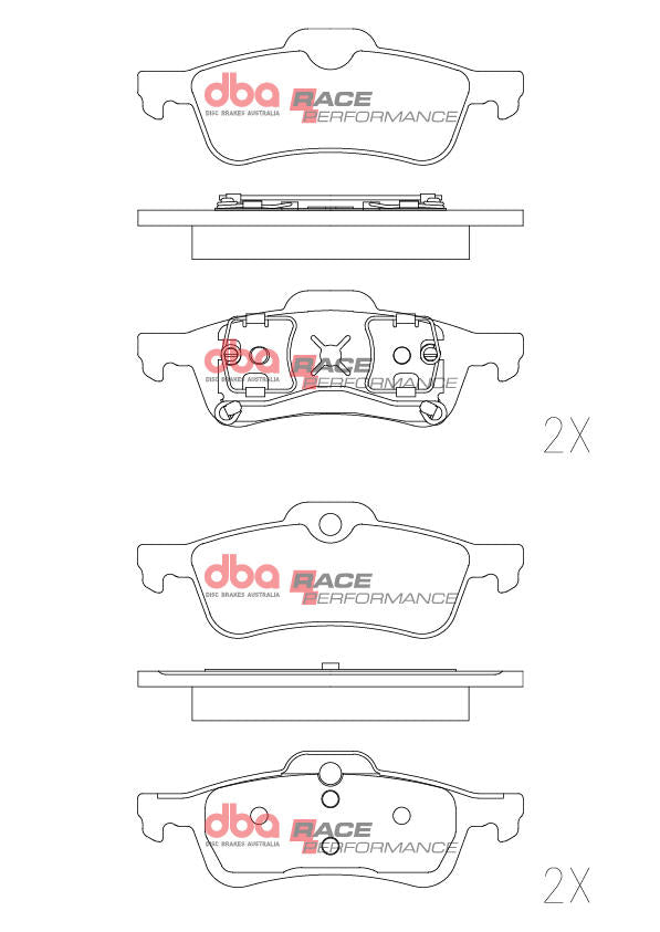 DBA Race Performance Brake Pad Set DB1501RP