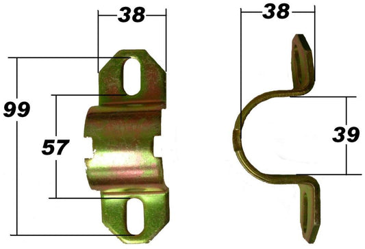 SuperPro Rear Swaybar Steel Mount Bracket Fits Ford SPF0981K