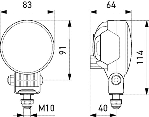 Hella Module 70 Worklight 1000L Long Range 1G0 996 776-011