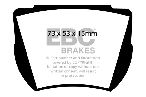 EBC Healey/Lotus Cortina/Dart/Amartin Front Pads DP2141