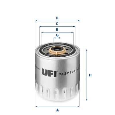 UFI Filters Fuel Filter 24.321.00