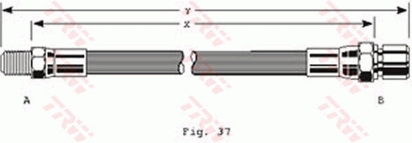 TRW Brake Hose PHB119