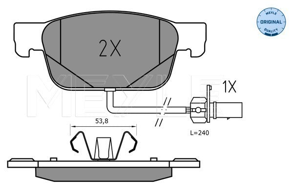 MEYLE Brake Pad Set 025 223 8317