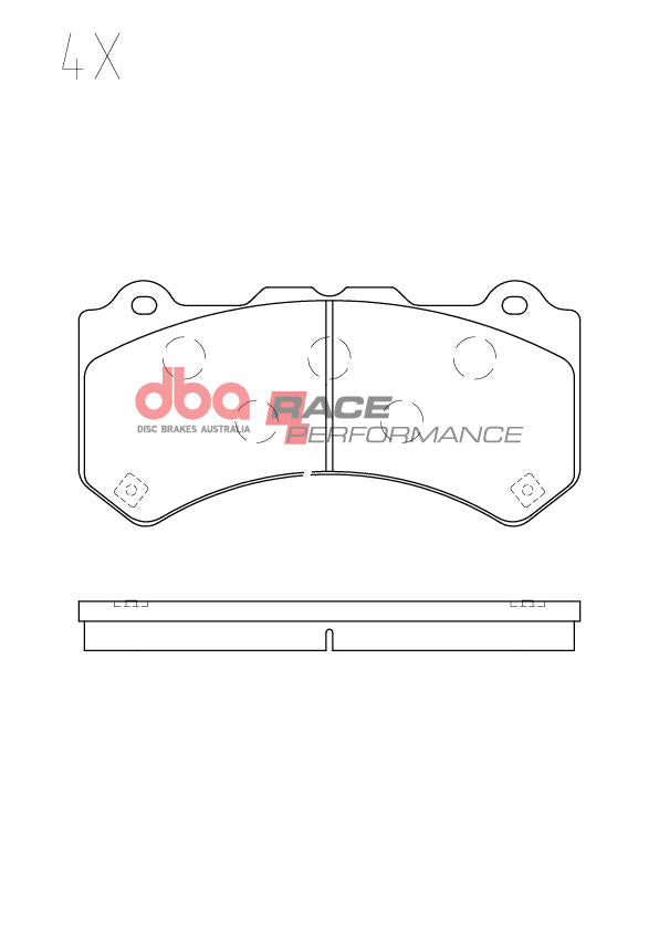 DBA Race Performance Brake Pad Set DB15287RP