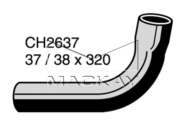 Mackay Bottom Radiator Hose CH2637