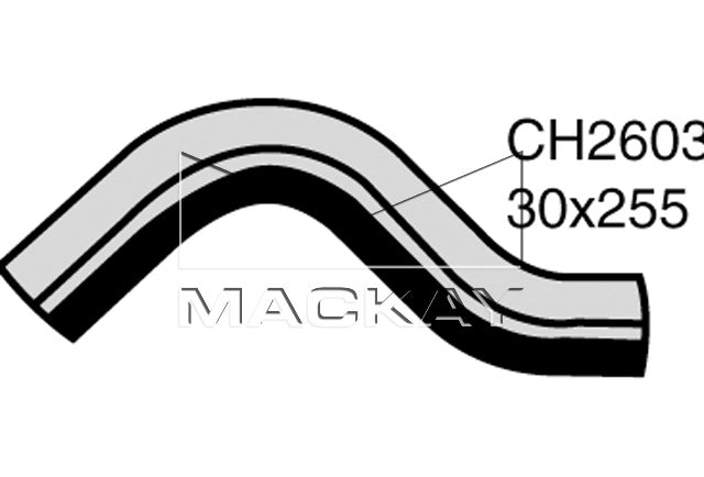 Mackay Top Radiator Hose CH2603