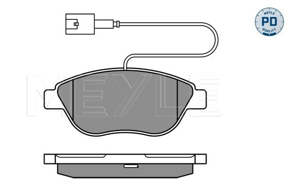 MEYLE Brake Pad Set 025 237 0919/PD