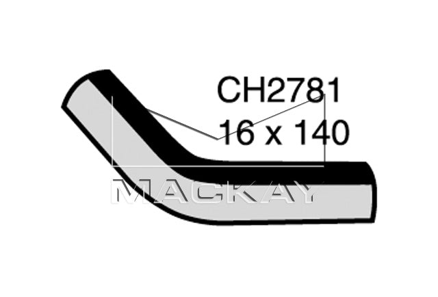 Mackay Bypass Heater Hose CH2781