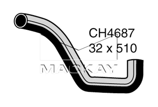 Mackay Top Radiator Hose CH4687